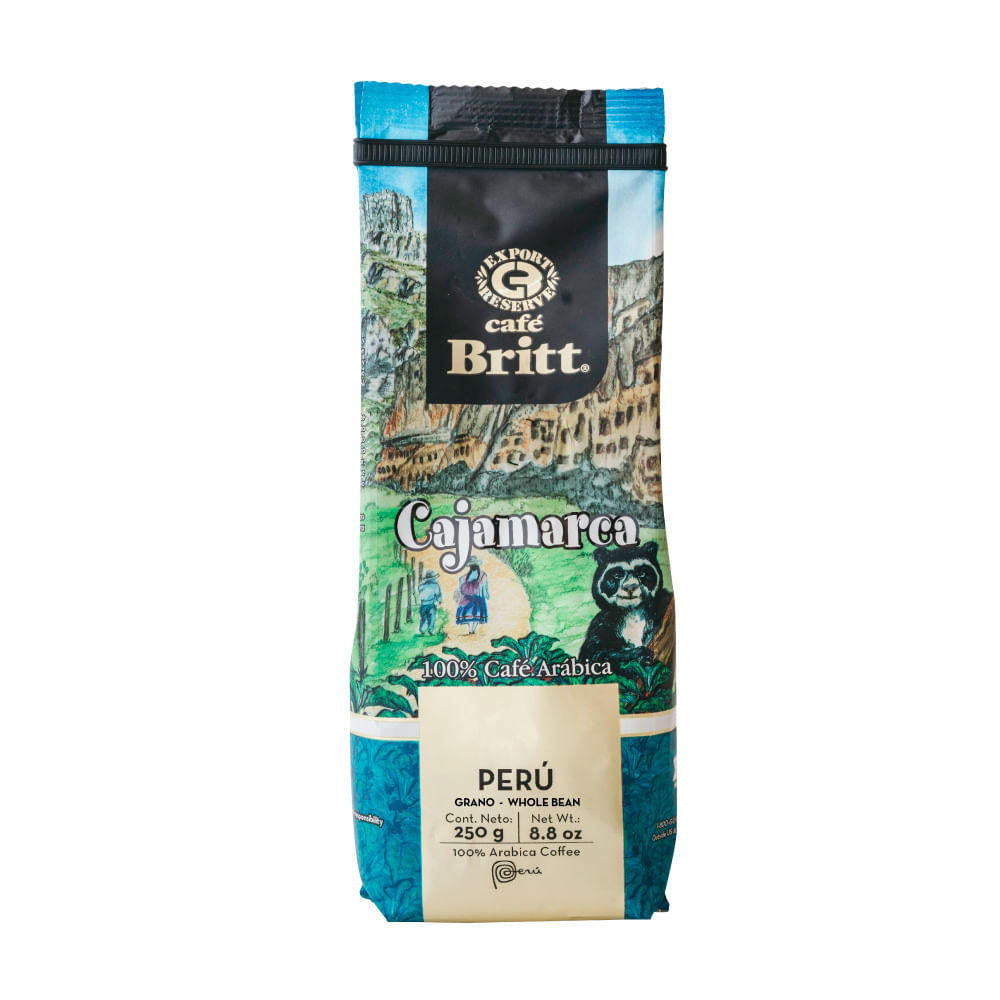 Café en Grano Cajamarca Britt 250g