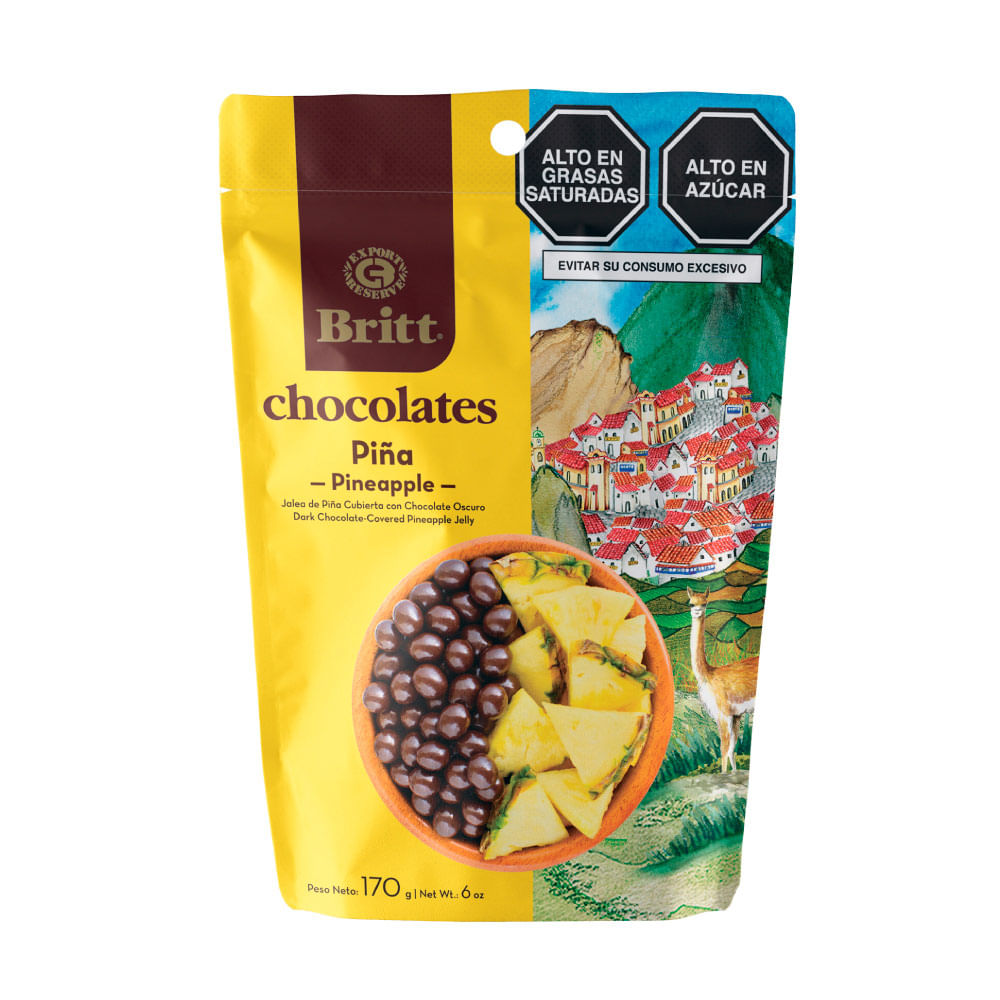 Chocolate Relleno con Jalea de Piña Britt 170g