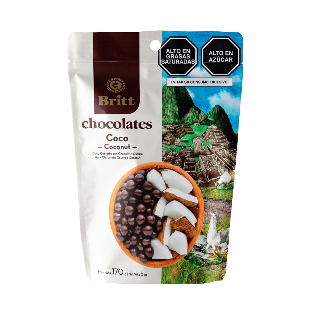 Chocolate Relleno con Coco Britt 170g