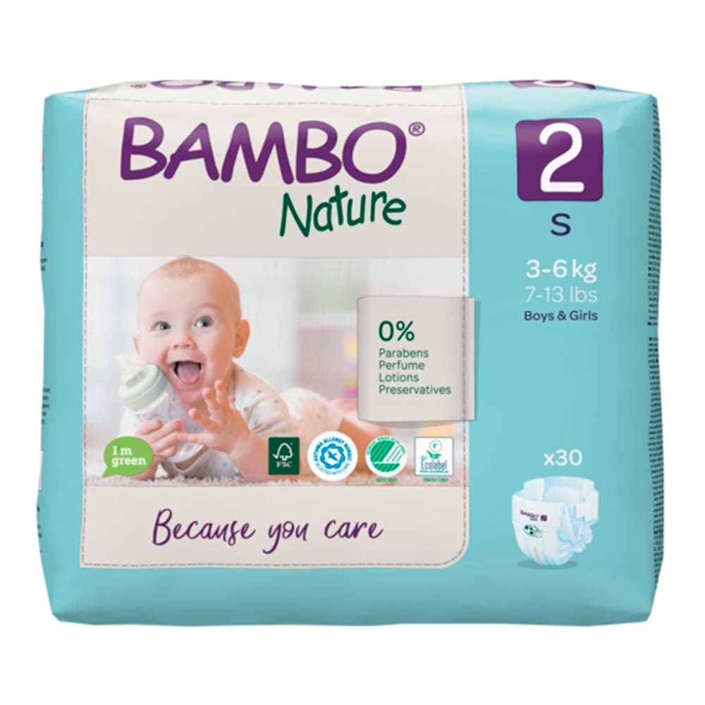 Pañales Bambo Nature Talla S 30un