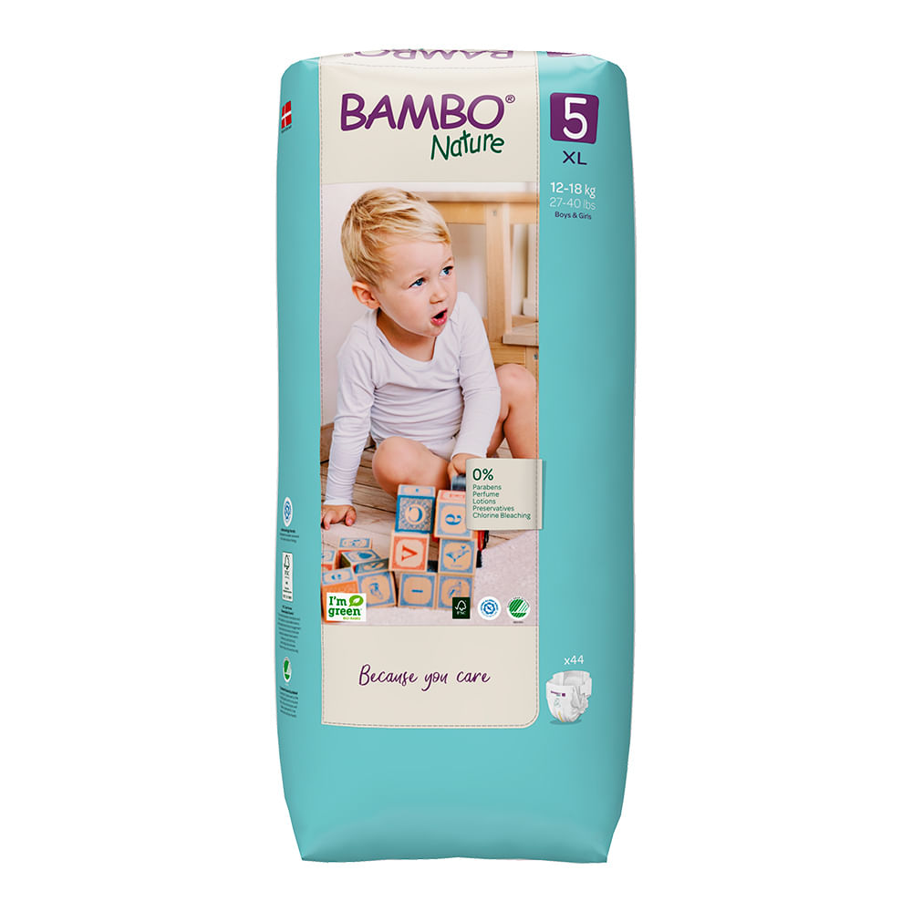 Pañales Bambo Nature Talla XL 44un