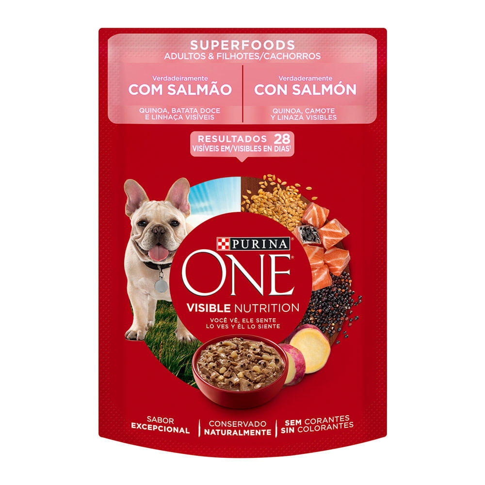 Purina One Adulto y Cachorro Salmón 85g