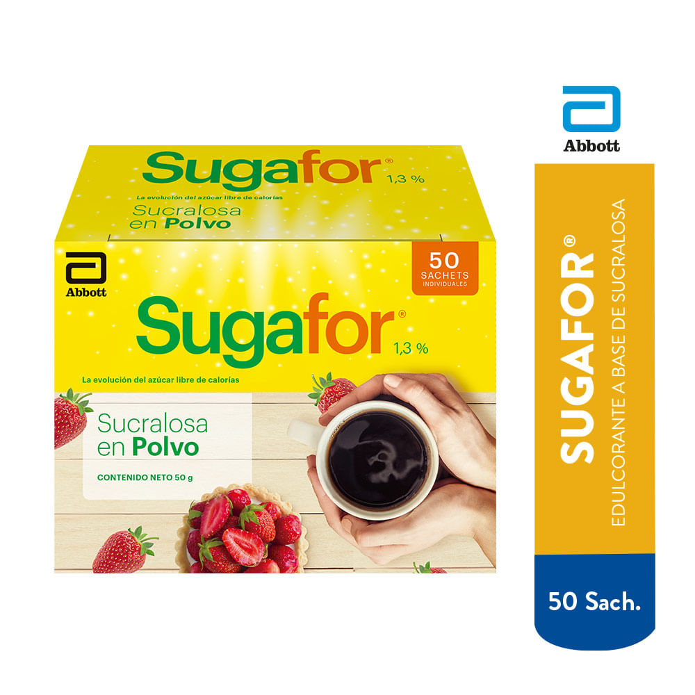Edulcorante en Polvo Sugafor 50un