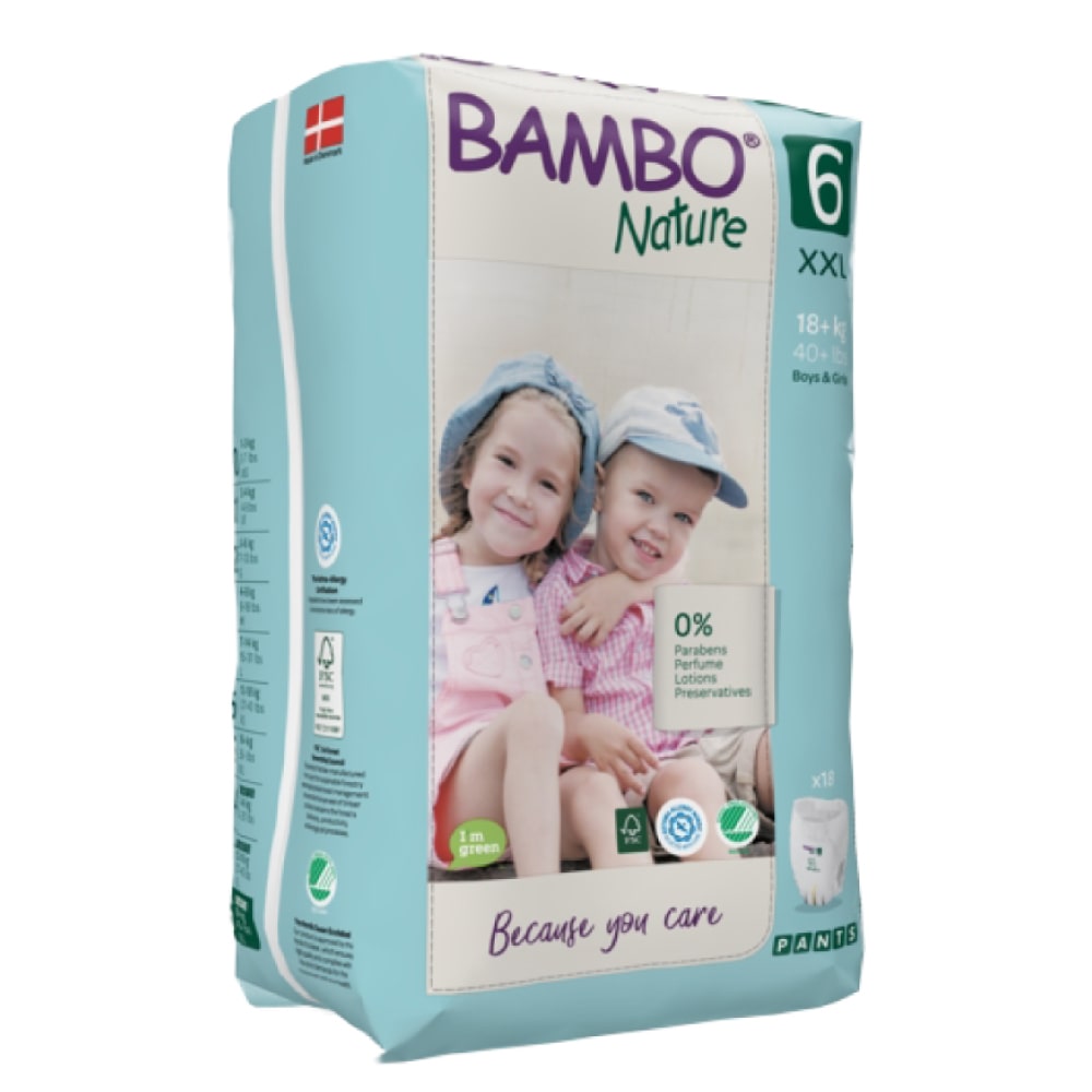 Pañales Tipo Pants Bambo Nature Talla XXL 18un
