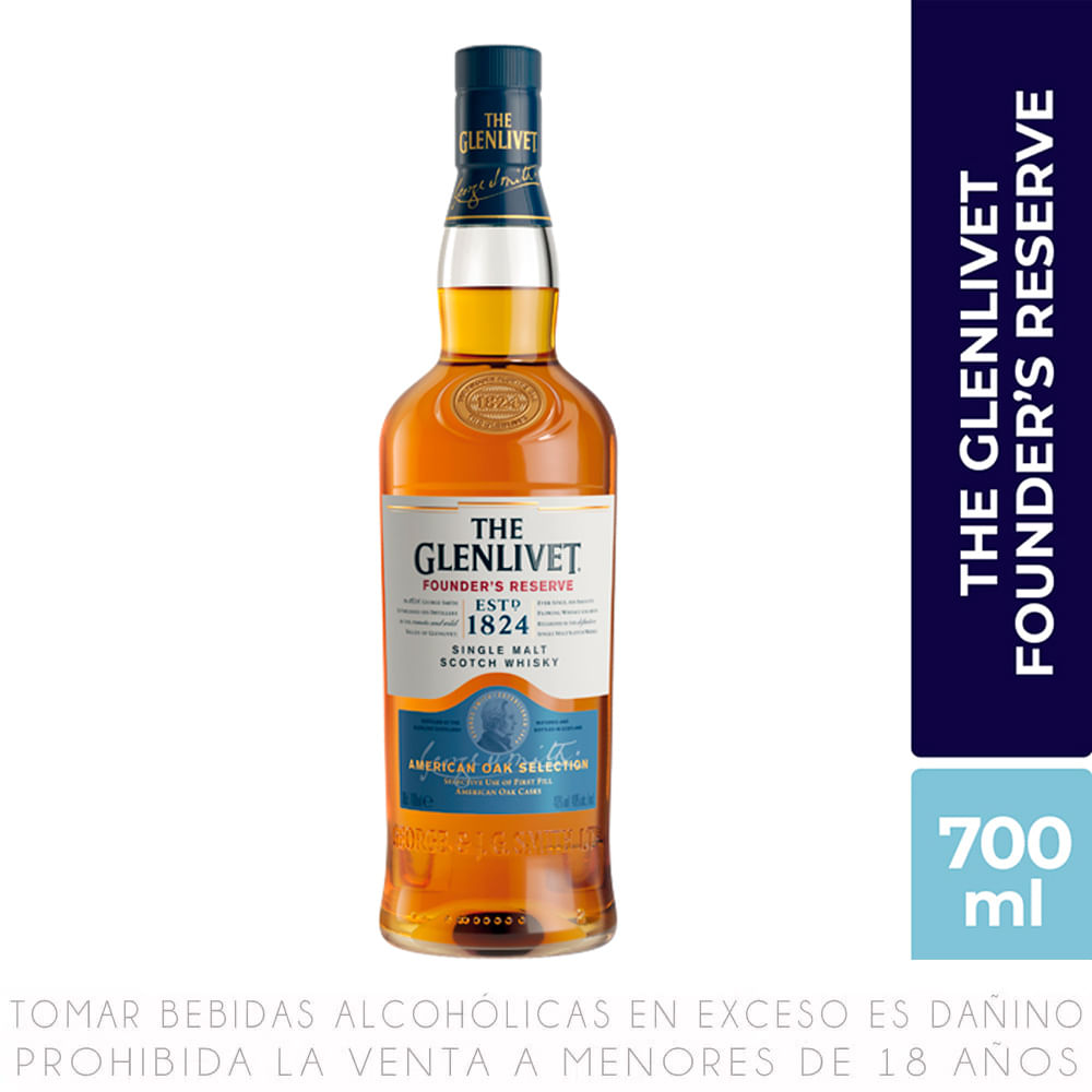 Whisky The Glenlivet Founders Reserve Botella 700ml