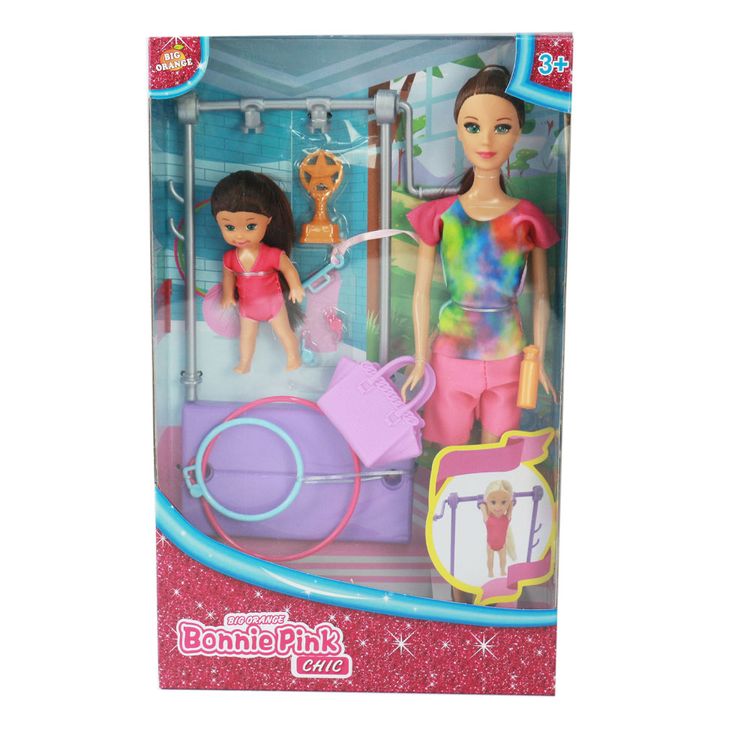 Muñeca Bonnie Pink Gimnasta + Niña Surtido - MetroApp