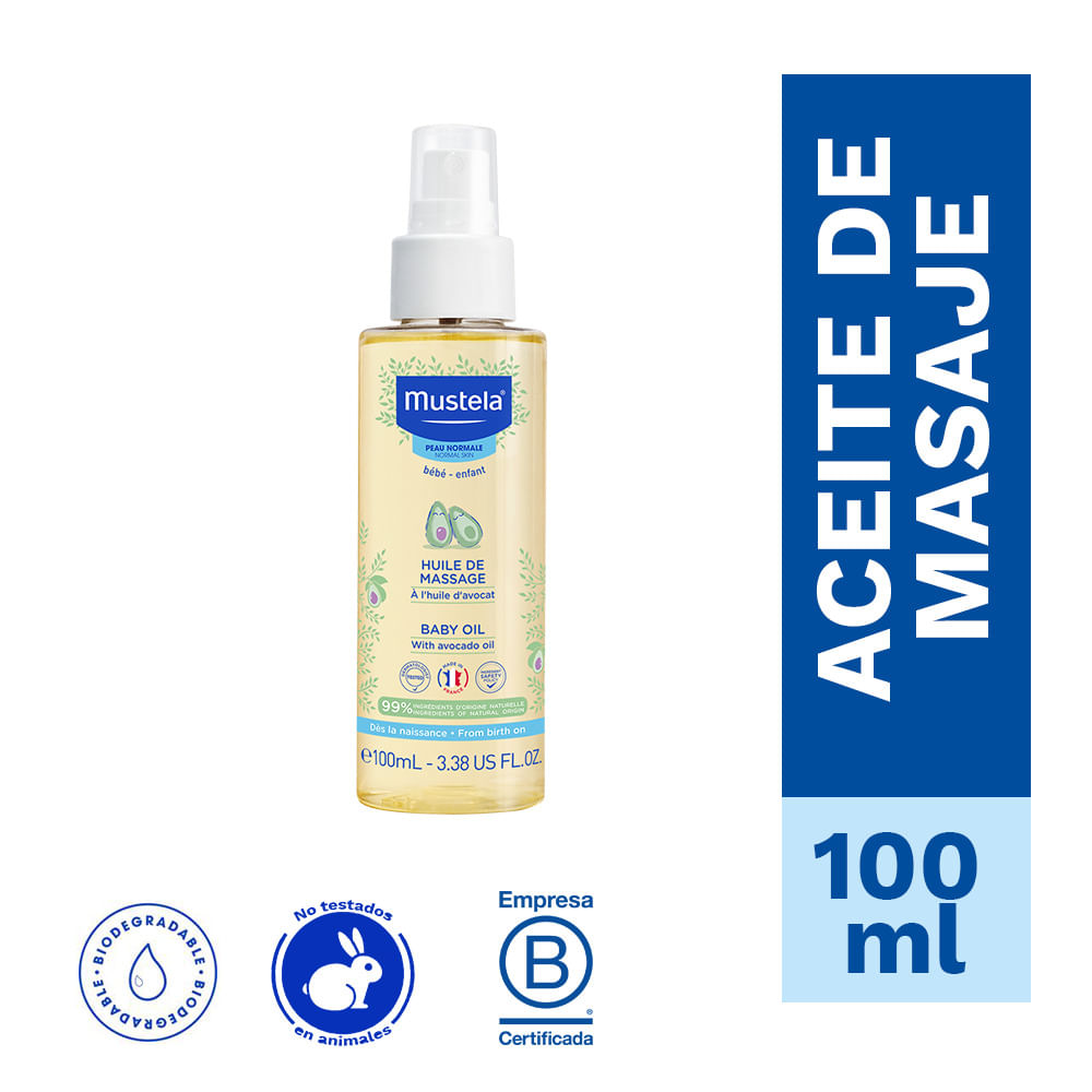 Aceite de Masajes para Bebe Mustela 100ml