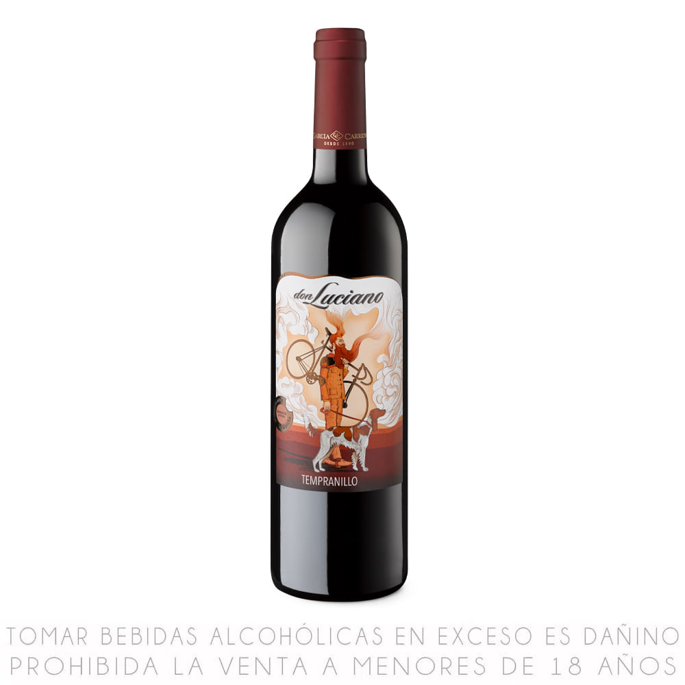 Vino Tinto Tempranillo Don Luciano Botella 750ml