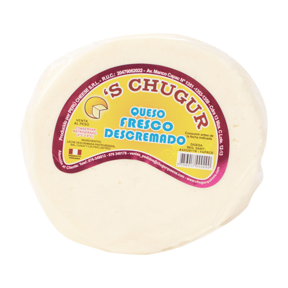 Queso Fresco Descremado Chugur x kg (Molx400g)