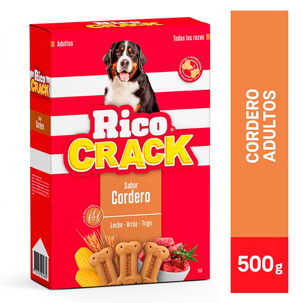 Galletas Ricocrack Cordero Adultos 500g