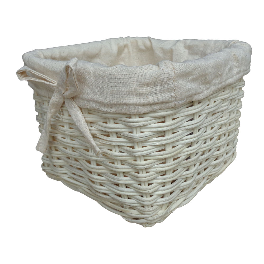 Canasto Organizador de Baño Krea con Tela S