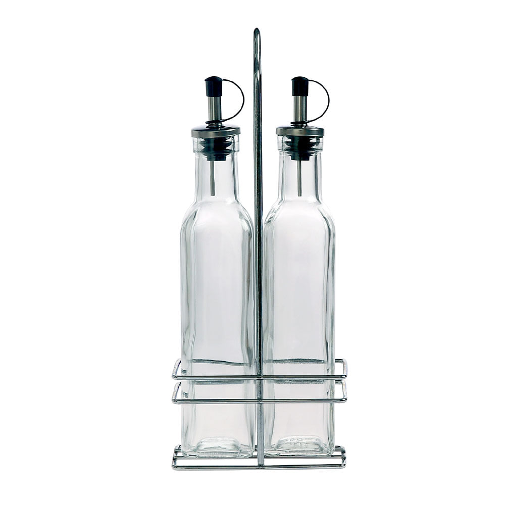 Aceitera Krea + Vinagrera Clear