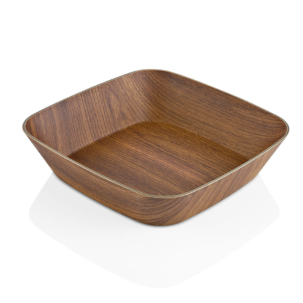 Bowl Krea Cuadrado Mahogani 14cm