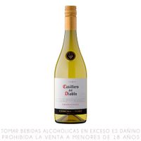 Vino Blanco Chardonnay Casillero del Diablo Reserva Botella 750ml