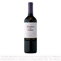 Vino Tinto Merlot Casillero del Diablo Reserva Botella 750ml