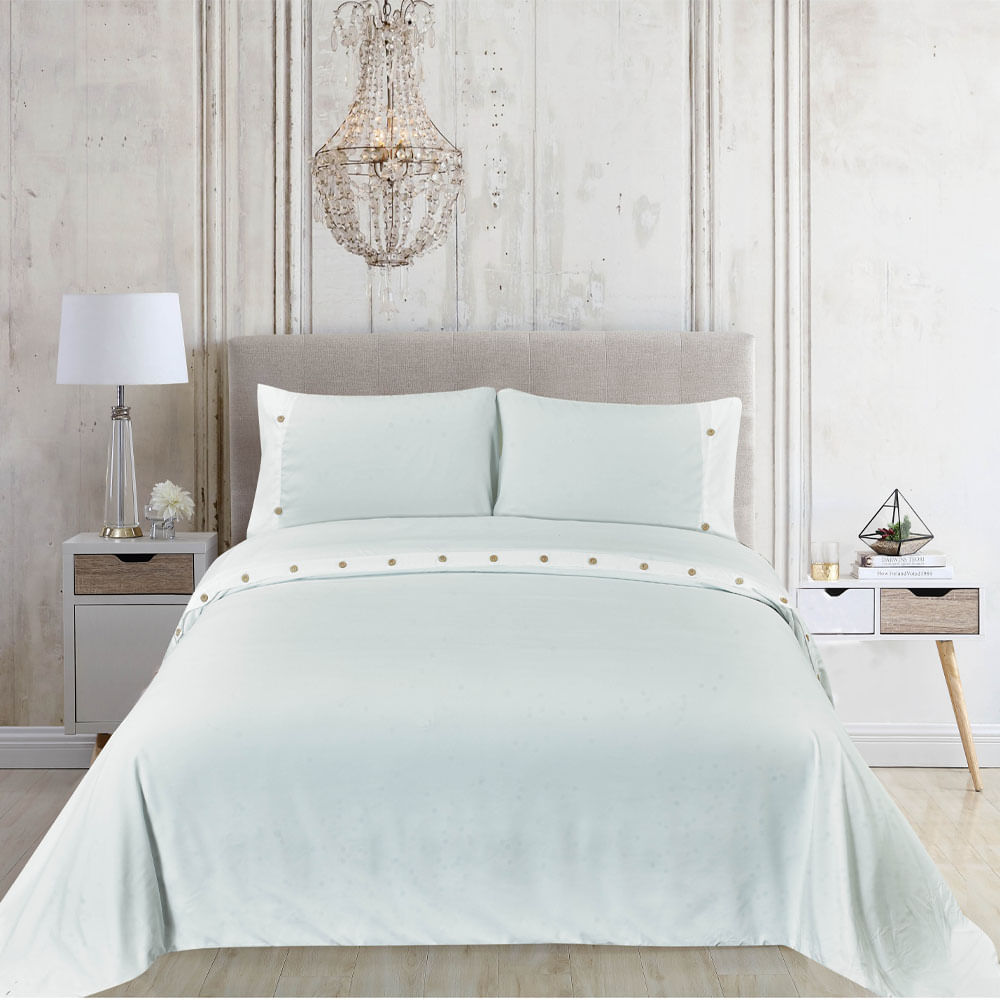 Cubreplumón Krea King Plaza Liso Microfibra Blanco