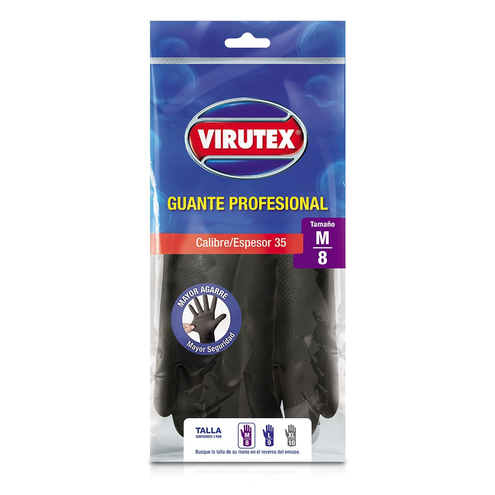 Guante Profesional Virutex Pro Calibre 35 Talla M