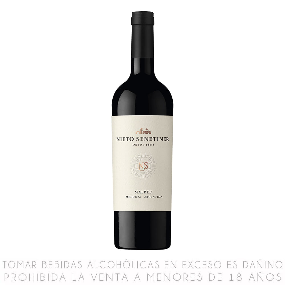 Vino Tinto Malbec Nieto Senetiner Botella 750ml