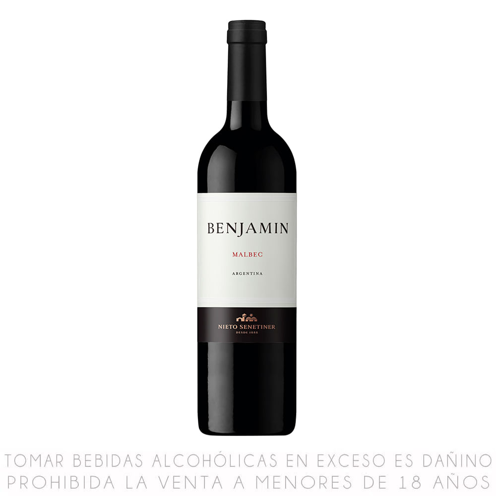 Vino Tinto Malbec Benjamín Nieto Senetiner Botella 750ml