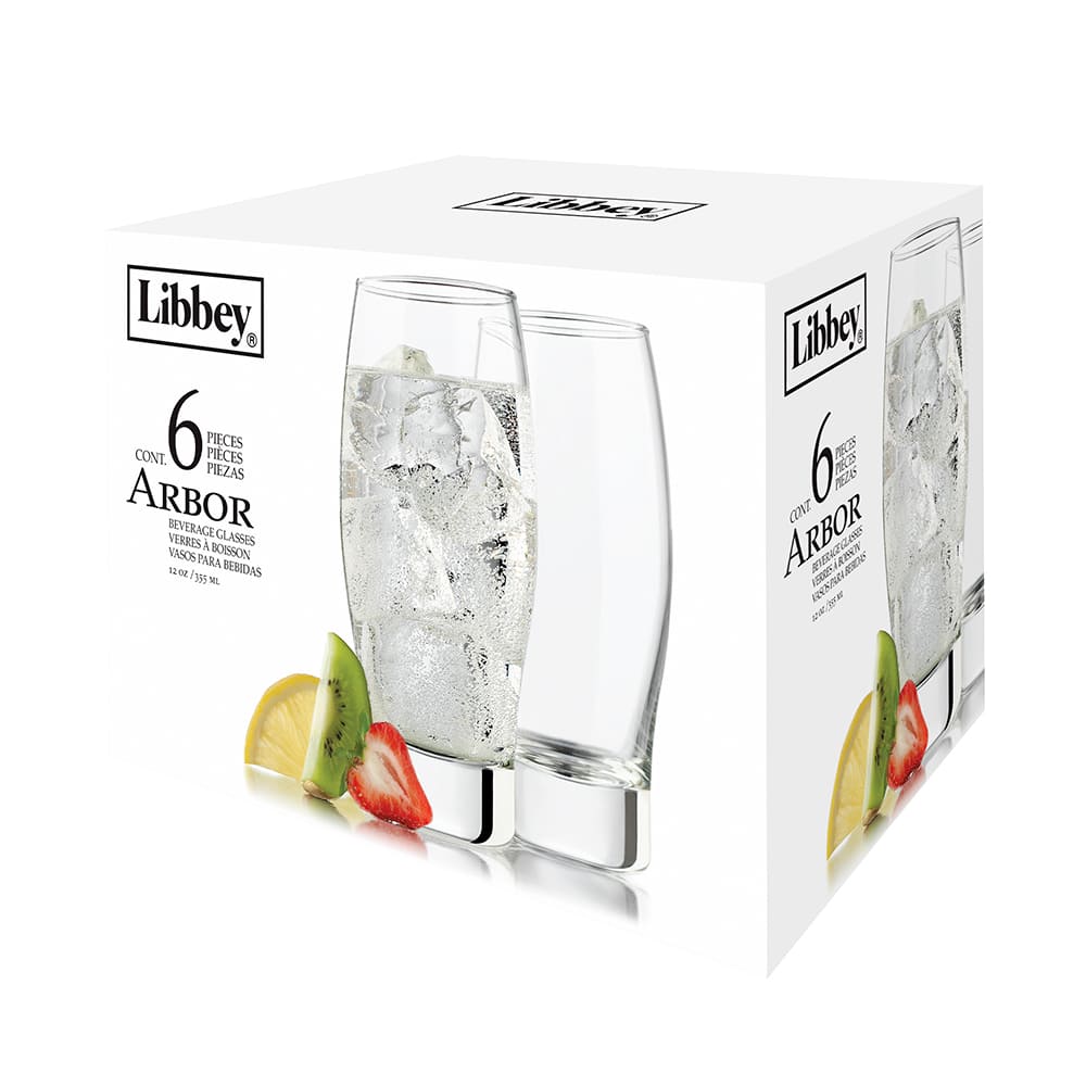 Vasos para Bebidas Libbey Arbor 6 Piezas 355 ml