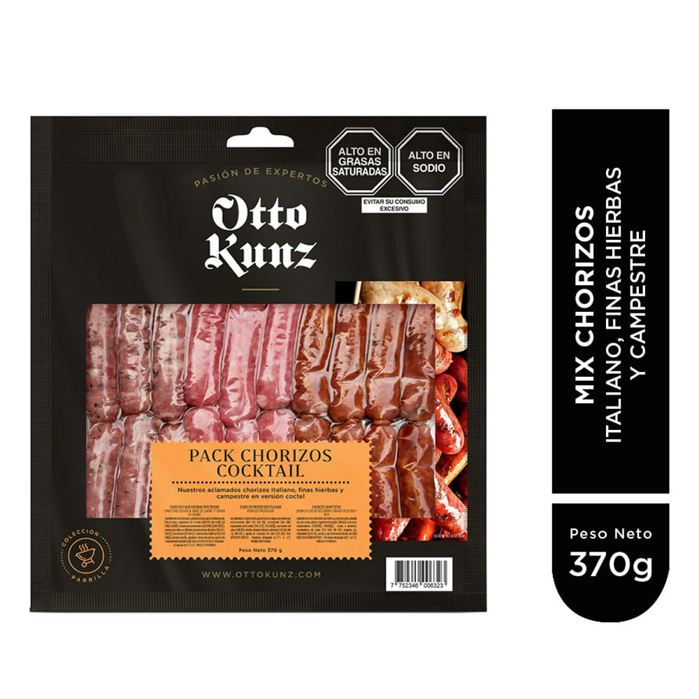 Chorizo OTTO KUNZ Cocktail Paquete 370g