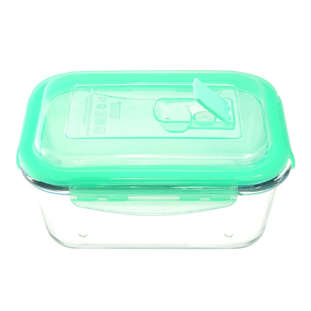 Contenedor Krea Hermético Vidrio Rectangular 730ml