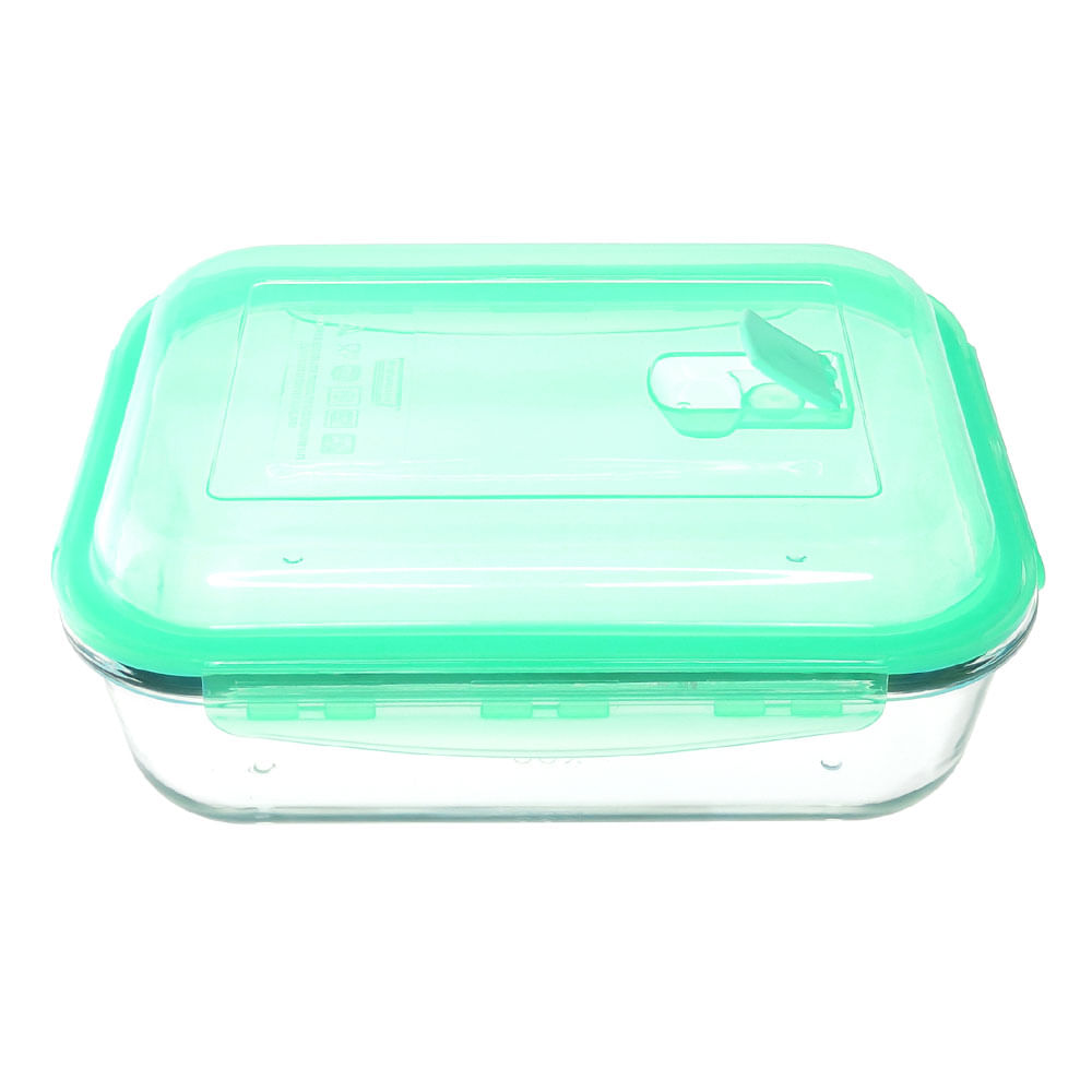 Contenedor Hermético Krea Vidrio Rectangular 1.43L