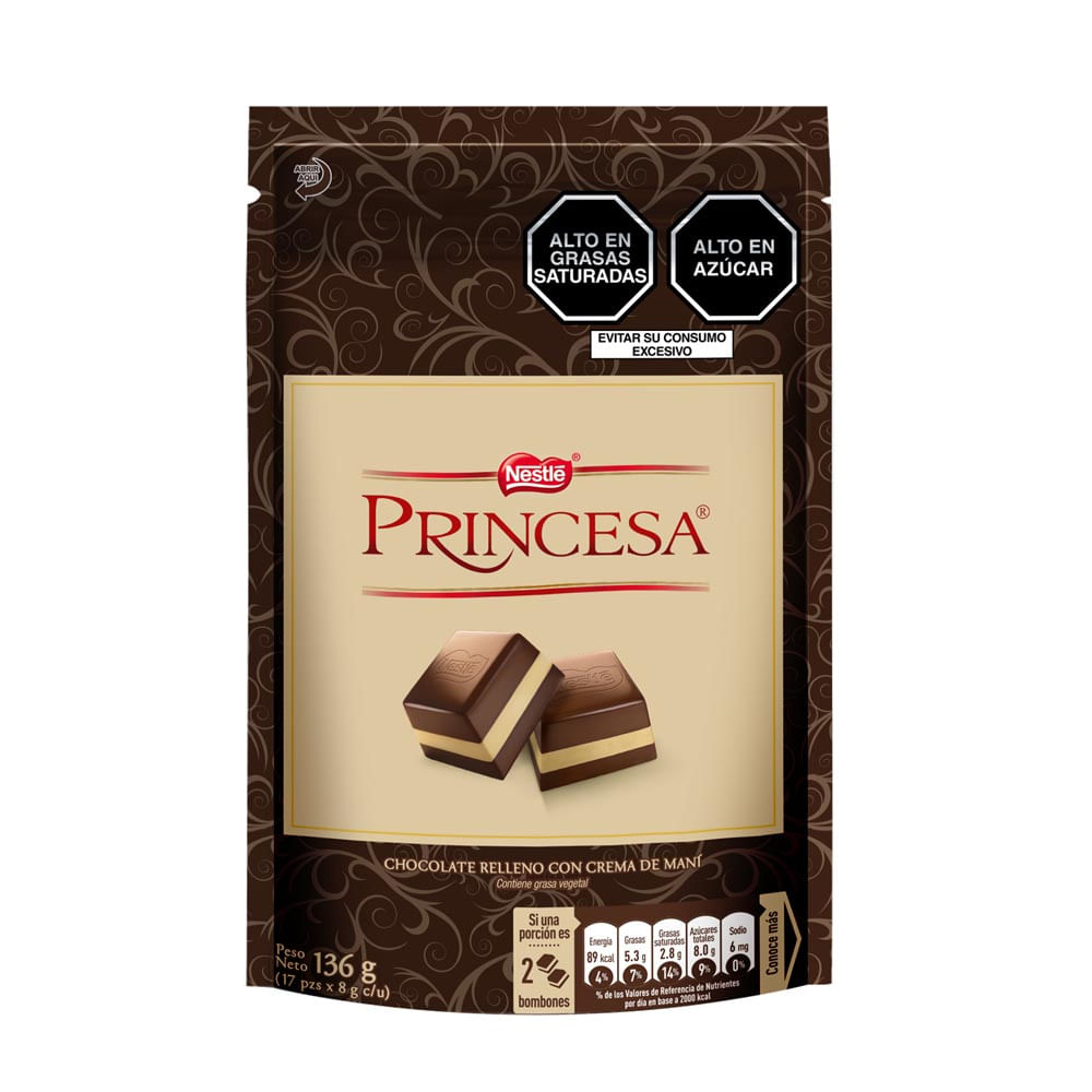Bombones de Chocolate Princesa 136g
