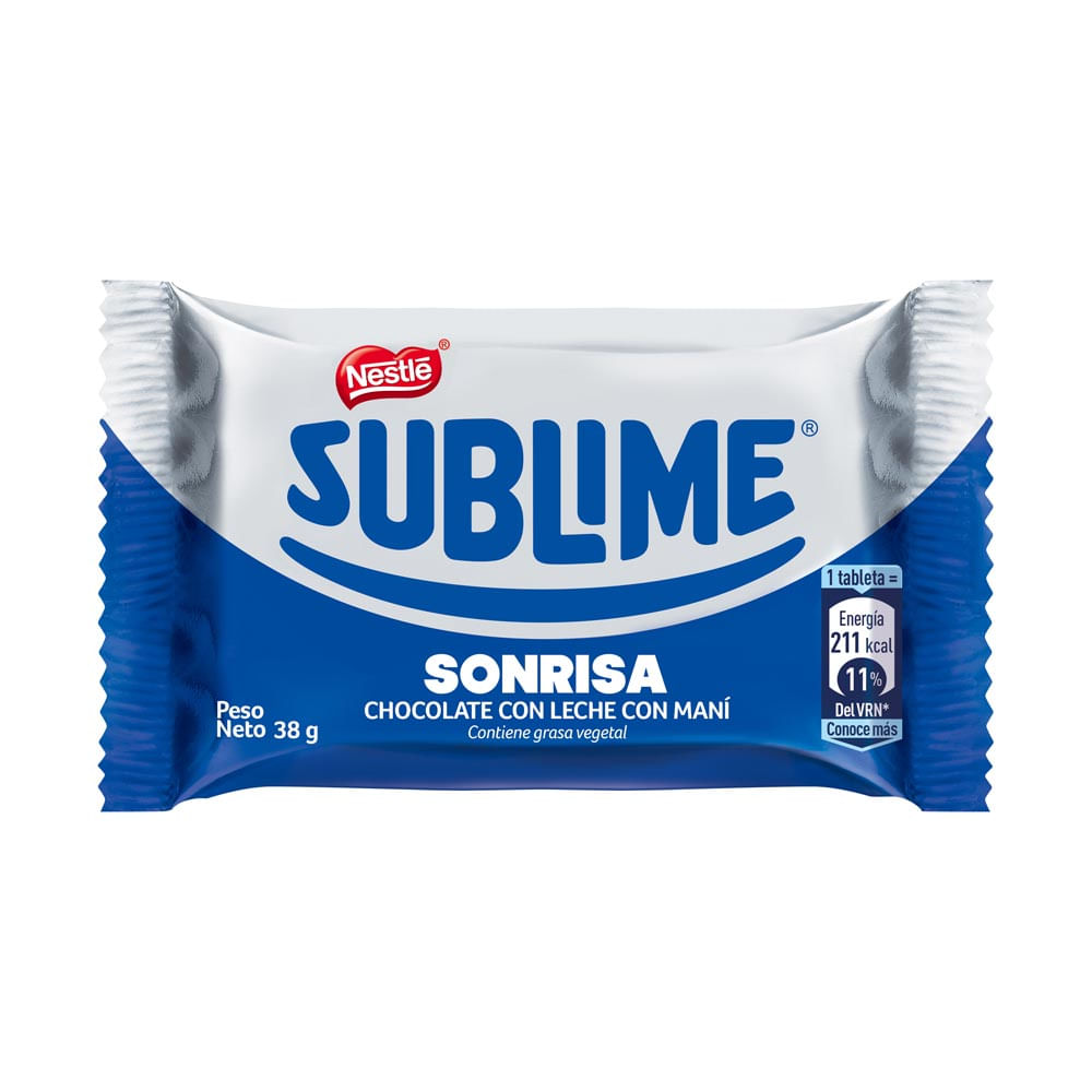 Chocolate con Leche Sublime Sonrisa 37g