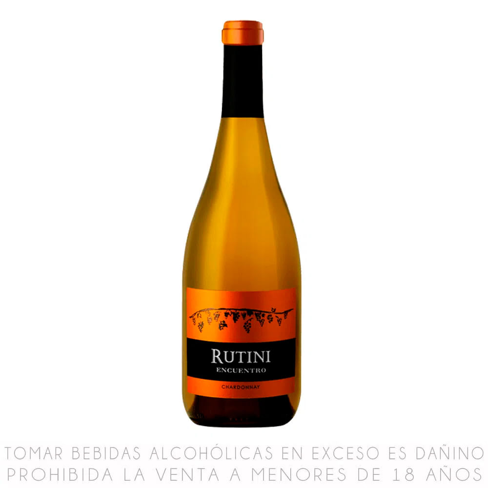 Vino Blanco Chardonnay Rutini Encuentro Botella 750ml
