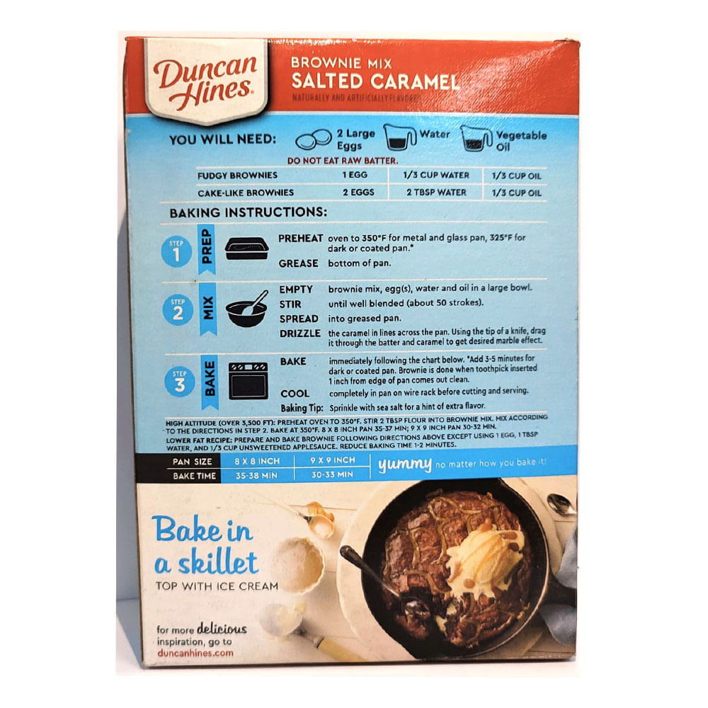 Harina Brownie Caramel Duncan Hines 498g Wong