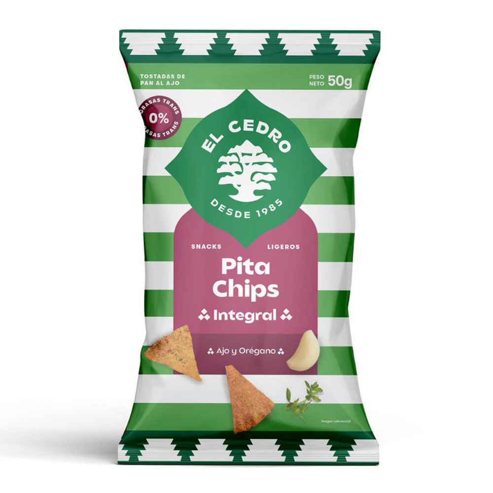 Pita Chips Integrales El Cedro 50g