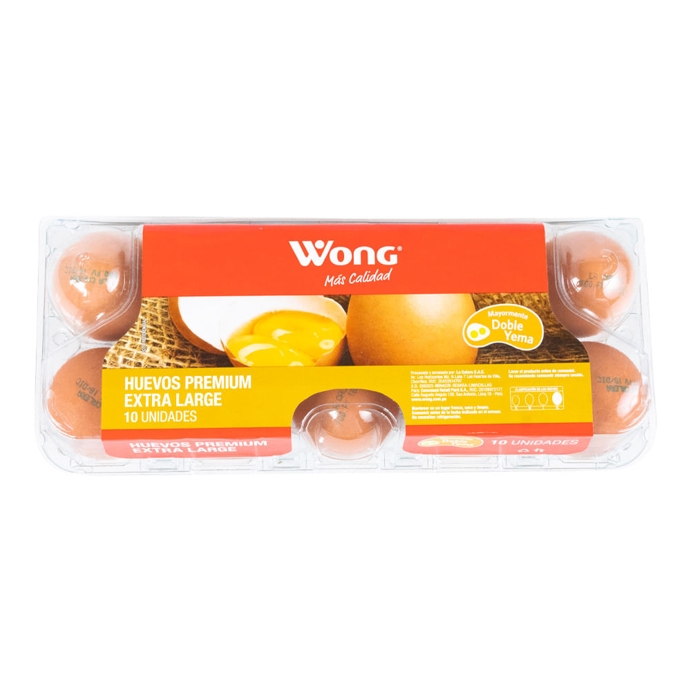 Huevos Pardos Premium Wong 10un