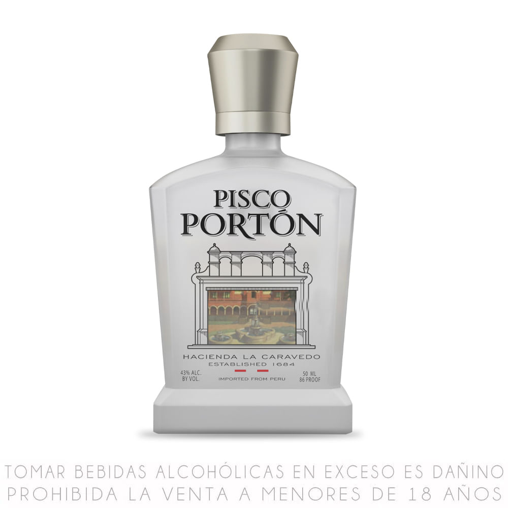 Pisco Acholado Mosto Verde Portón Botella 50ml