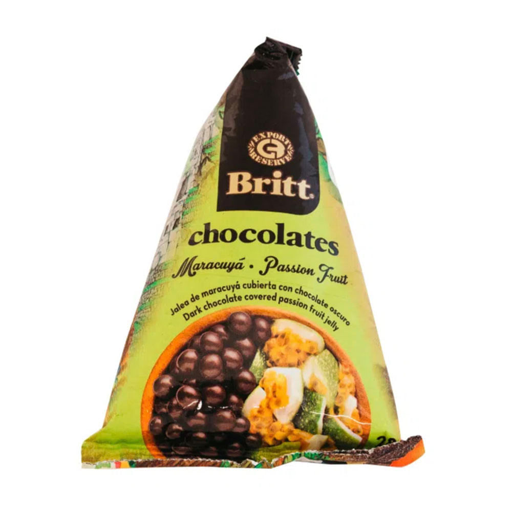 Chocolate Relleno con Jalea de Maracuyá Britt 28g