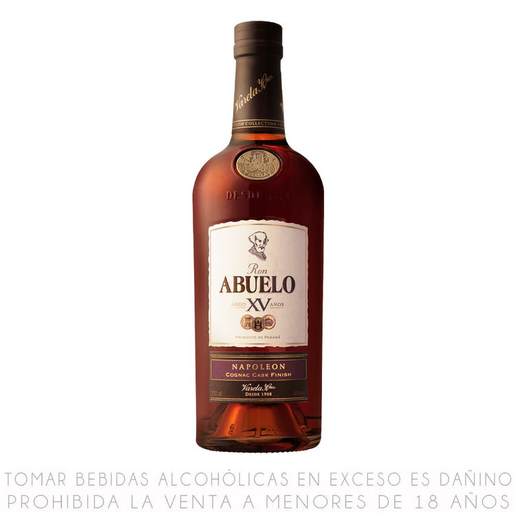 Ron Abuelo XV Napoleón Botella 750ml - Wong