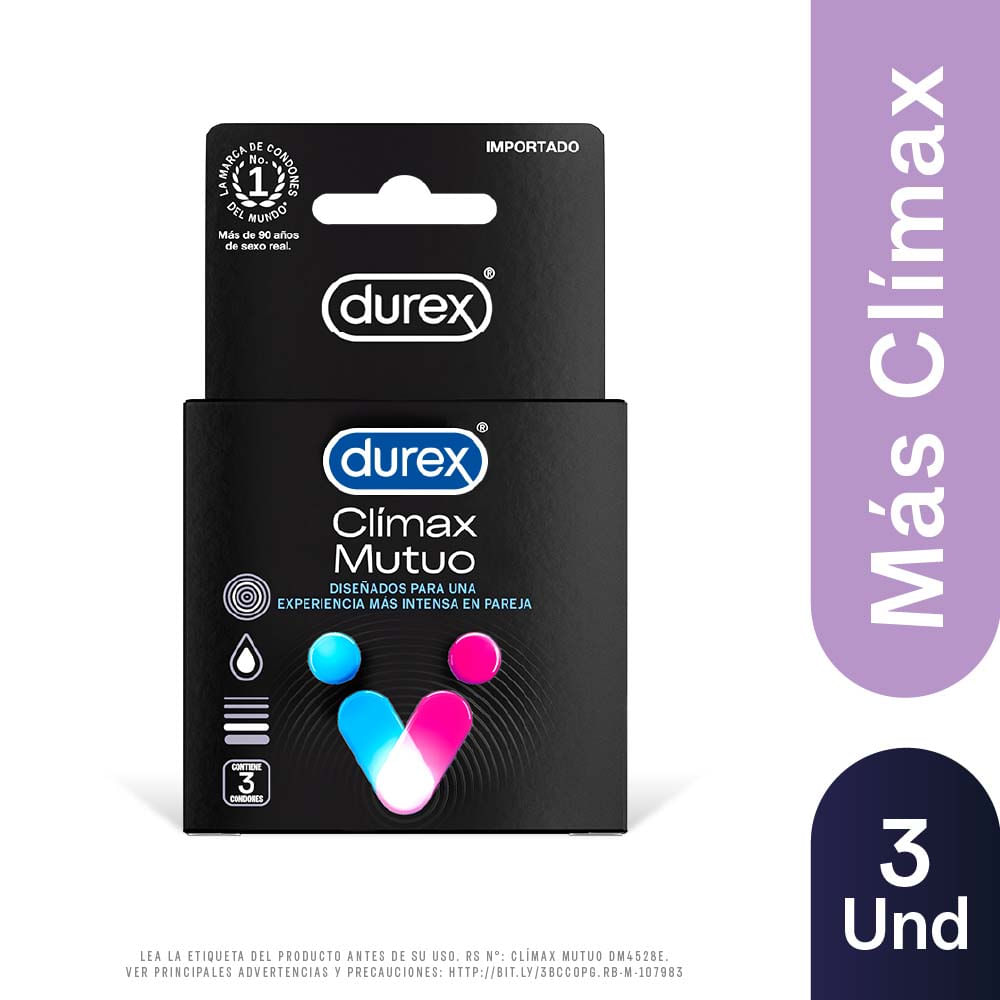 Preservativos Durex Climax Mutuo 3un
