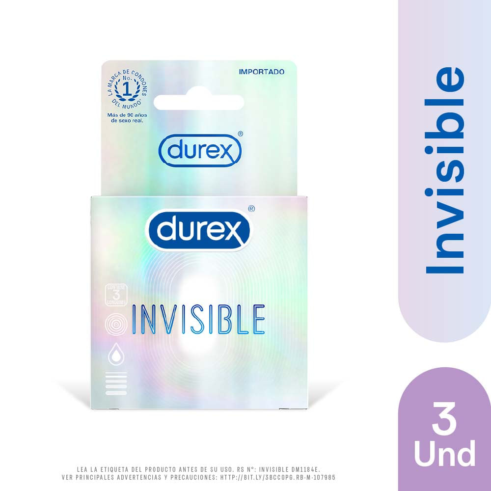 Preservativos Durex Invisible 3un