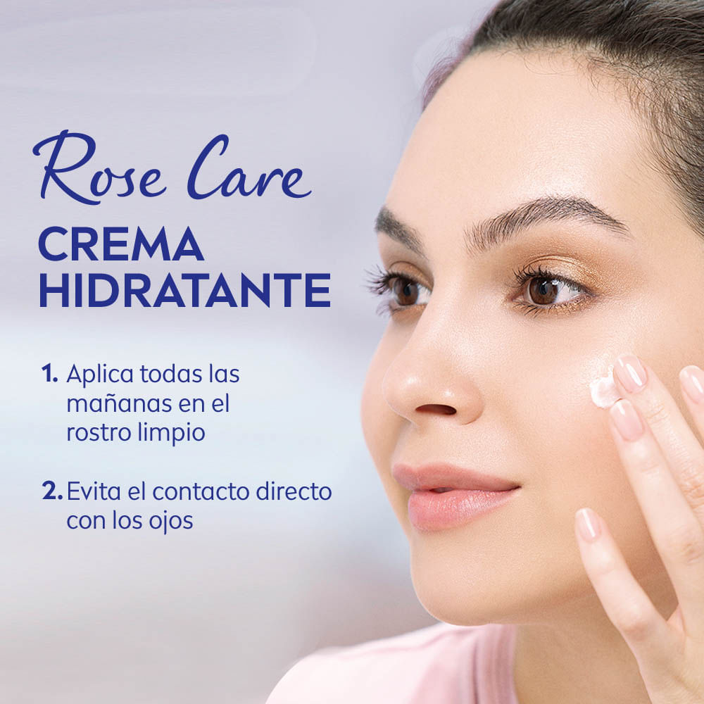 Crema Facial Hidratante Nivea Rose Care con Ácido Hialurónico 50ml - Wong