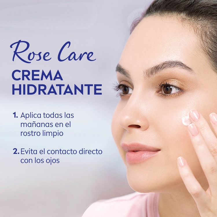 Crema Facial Hidratante Nivea Rose Care con Ácido Hialurónico 50ml Wong