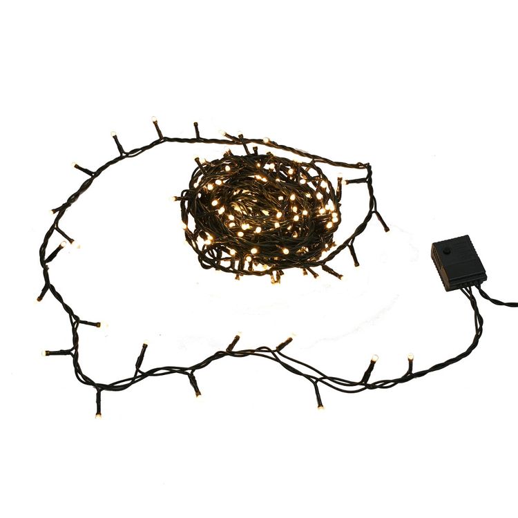 Luces Krea D5 Led Funciones Blancas Cálida Navidad 200un Wong