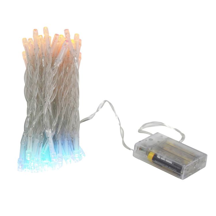 Luces Krea Led x50 Multi Pilas Navidad 4.9m MetroApp