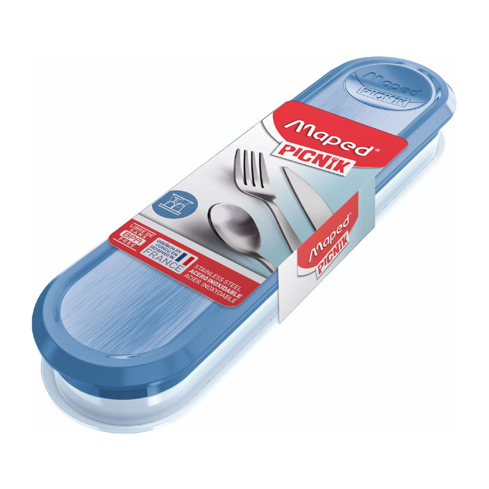 Estuche de Cubiertos Maped Azul