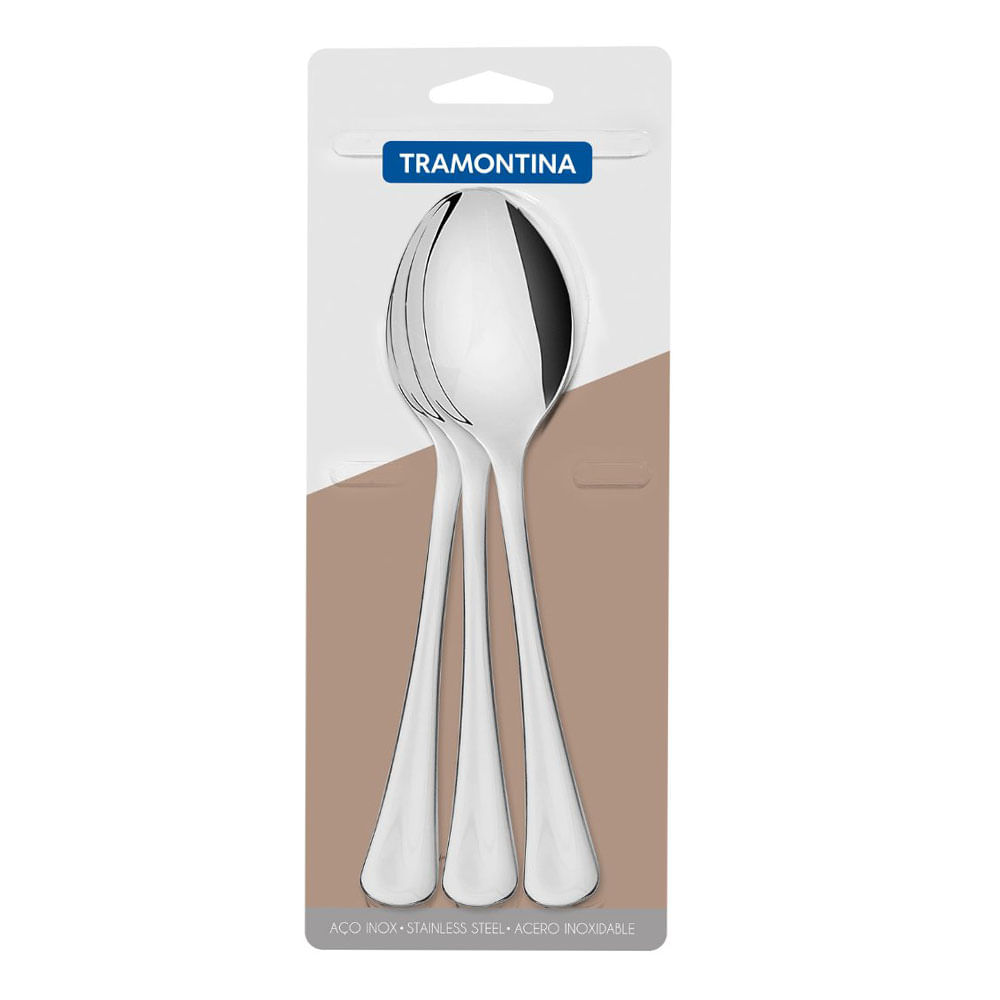 Juego de Cucharas Tramontina de Mesa 3un