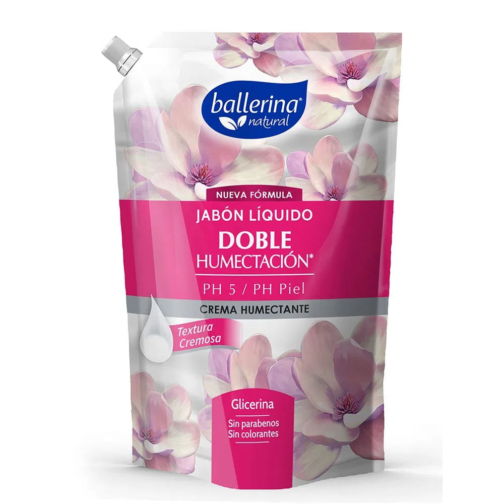 Jabón Líquido Ballerina Doble Humectación Crema Humectante 750ml