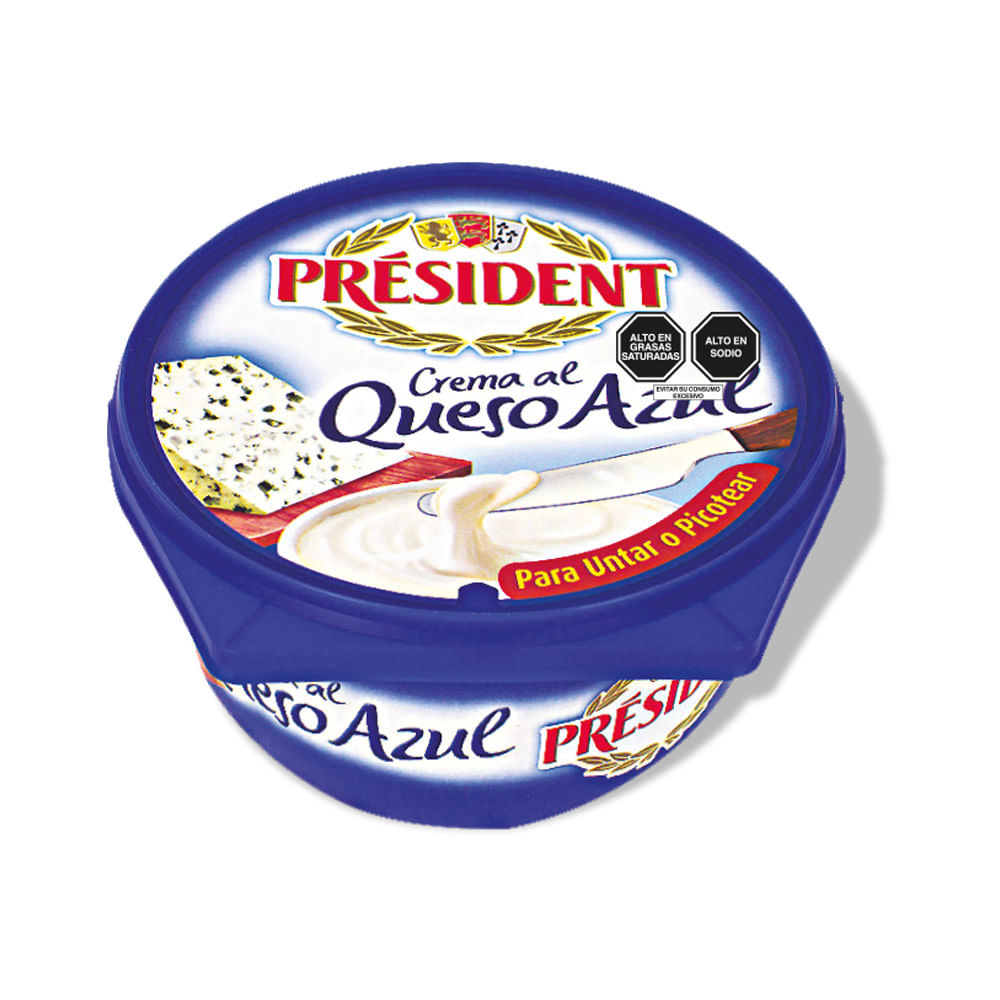 Queso Crema al Azul President 125g
