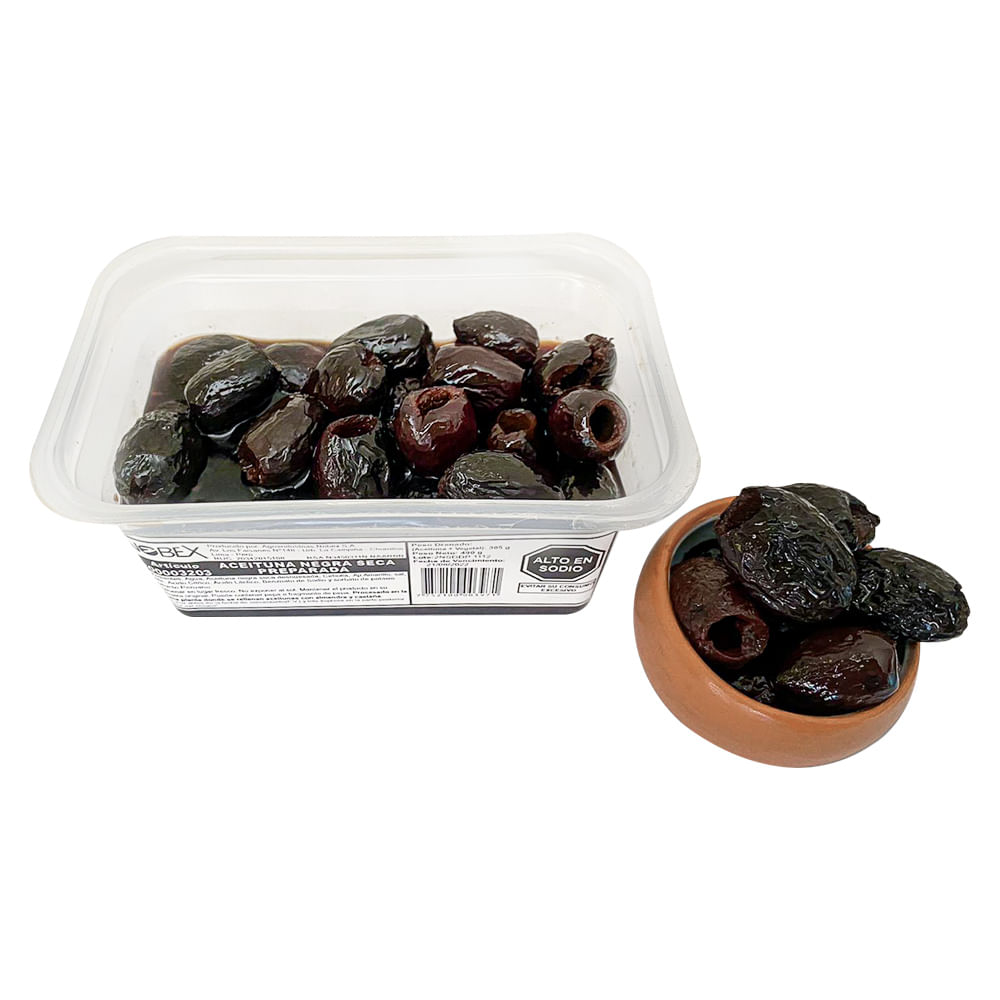 Aceituna Negra Seca Preparada 305g
