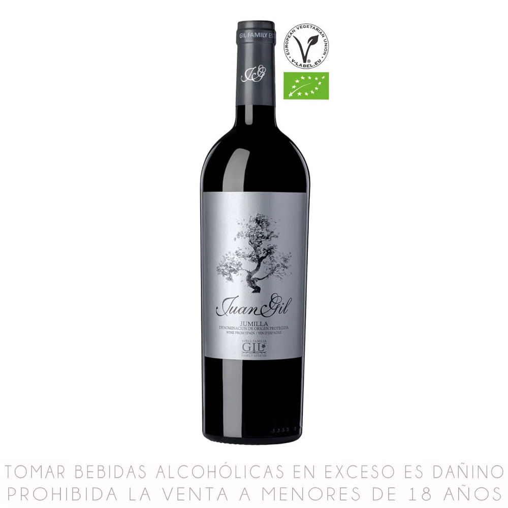Vino Tinto Monastrell Juan Gil Etiqueta Plata Botella 750ml