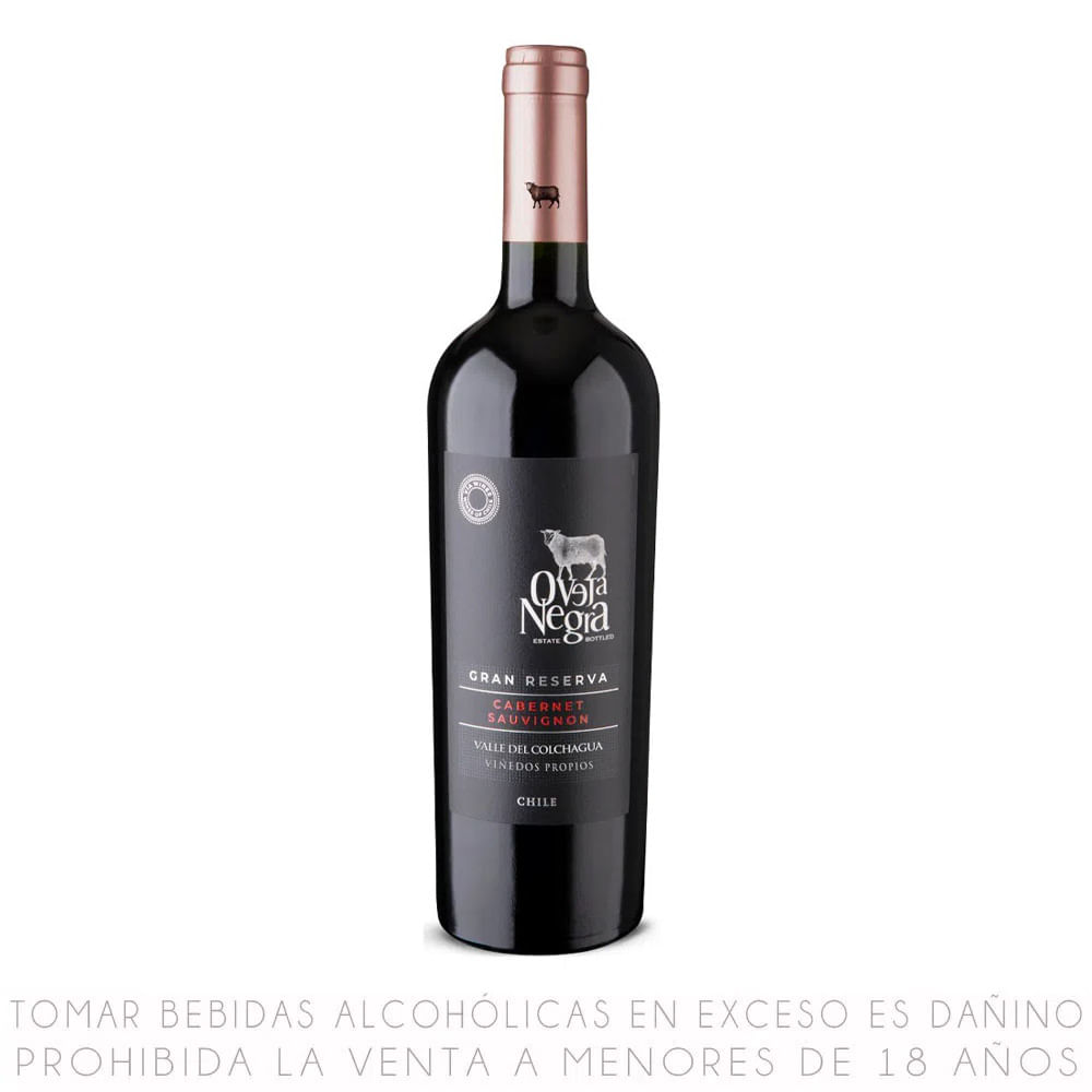 Vino Tinto Oveja Negra Gran Reserva Cabernet Sauvignon Botella 750ml