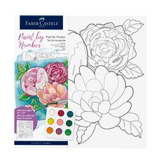 Lienzo-Faber-Castell-Paint-By-Number-Floral-9-Acuarela-1-351632439